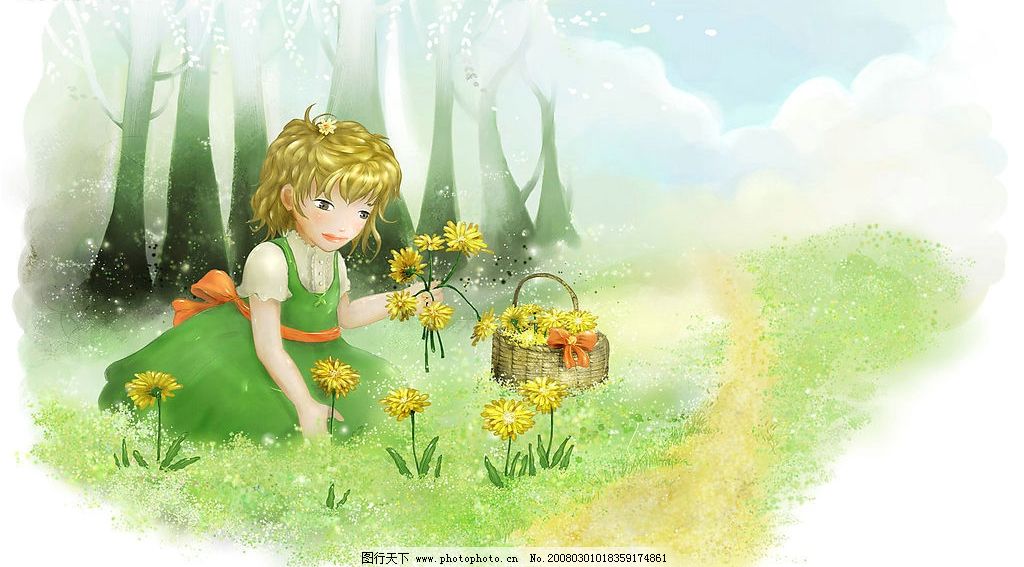 森林里的小公主 梦幻卡通风景 动漫动画 动漫人物 设计图库 500 jpg_皮皮网 森林里的小公主 梦幻卡通风景 动漫动画 动漫人物 设计图库 500 jpg