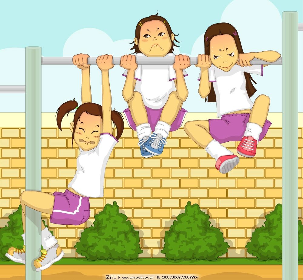 我的新校园简笔画