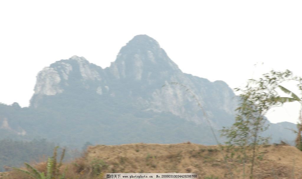 黄花石寨 石寨 自然景观 山水风景 广东省佛冈县黄花石寨(有待开发)