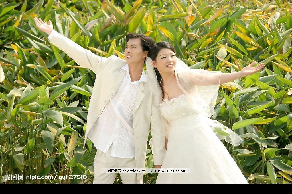 百年好合结婚照 古装+现代艺术