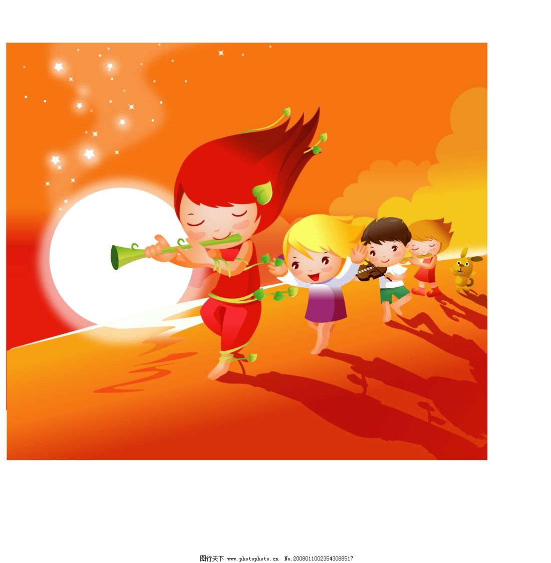 韩国卡通儿童图片素材-编号08030936-图行天下