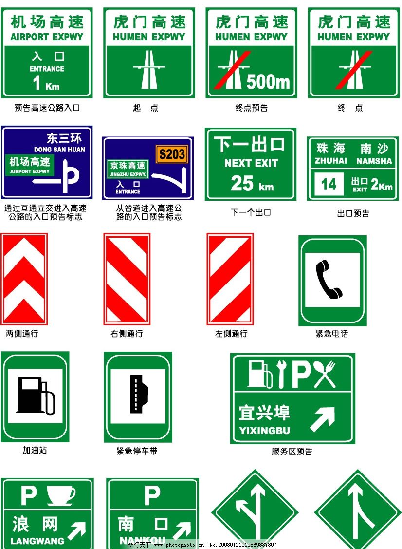 高速公路路标图片_标识_LOGO标识-图行天下素材网